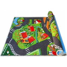   Gyermek szőnyeg - Road Road Village Streets City Farm Cars 200x250