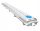 Hermetikus lámpatest 120cm + 2 LED fényszóró lámpák