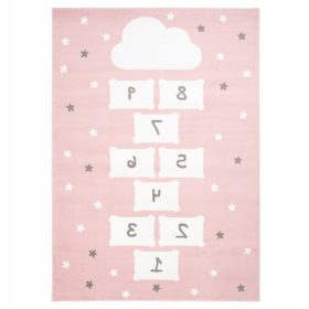   Gyermek szőnyeg - Baba szőnyeg 120x170 osztályok pasztell felhők 35dkr