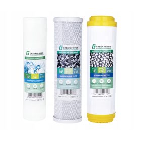   Zöld szűrő szűrőpatronok 3 FOKOZÓS VÍZSZŰRŐHEZ EGÉSZ HÁZHOZ 10'' 0 l