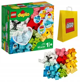    LEGO Duplo 10909 szívdoboz + LEGO 6315792 VP PAPÍRZSÁK KÖZEPES M 34X41X10 TE