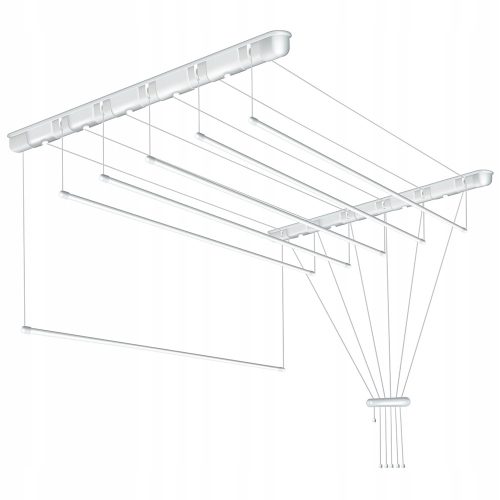 Ruhaszárító állvány - Mennyezeti szárító mosoda 6 rúd 140 cm
