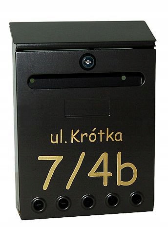 Todo Euro postaláda, fekete