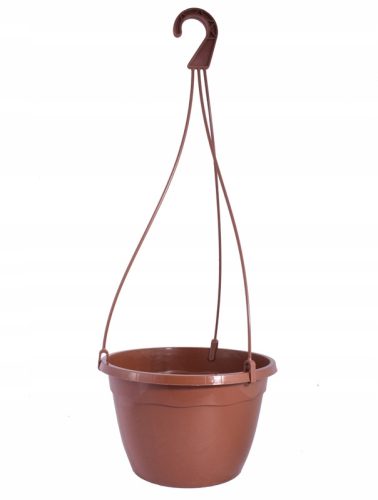  Virágcserép Edoniczki.pl 23 cm x 23 x 15 cm átmérő 23 cm műanyag barna és bézs árnyalatok