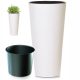 Virágcserepek - Prosperplast Tubus Slim virágcserép 30 x 30 x 57 cm fehér