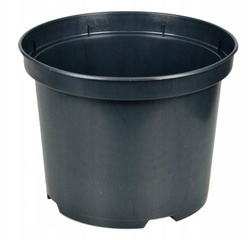  Virágcserep Edoniczki.pl 23 cm x 23 x 17,5 cm átmérő 23 cm műanyag fekete