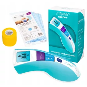   Hőmérő gyerekeknek - Nem -érintésű hőmérő 2 Pimples 5in1 Vitammy Space+