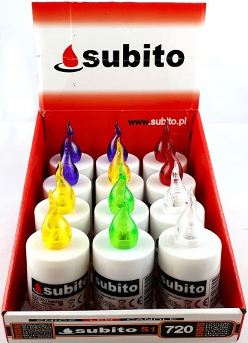 Gyertya sírhoz -  LED elektromos hozzájárulás Subito S1 12 db.