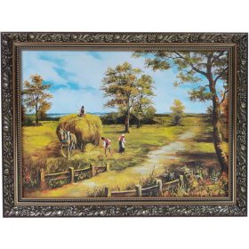   Falfestészet - KÉP 60x80 TÁJNÉZET DÍSZÍTETT ARANY KERET