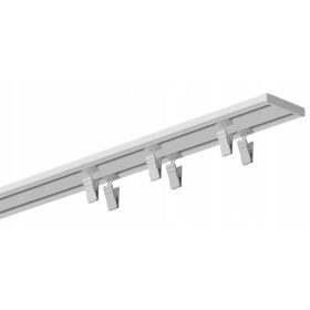   Függönyrúd, tartozék - KIS DUPLA ALUMÍNIUM MENNYEZETI SÍN 120 CM