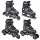 Görkorcsolya gyerekeknek - 4in1 Croxer Optima Black 39-42 korcsolya
