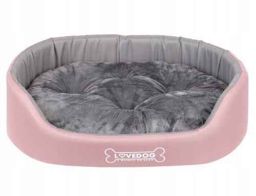 Nyugágy, kutyaágy - LOVEDOG kutyaágy, vízálló, M 60x50 rózsaszín