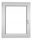 Ablak - PVC ABLAK 80 X 130 / 800 X 1300 RU/L FEHÉR 24H