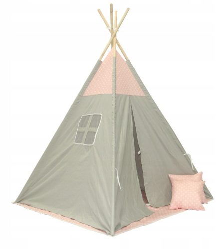 SÁTOR gyerekeknek TIPI teepee wigwam Popiel+ rózsaszín