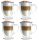 Koktél pohár - Vialli Design cappucino poharak 250 ml 4 db.