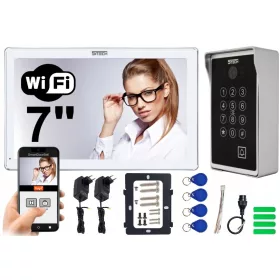 VIDEÓ AJTÓTELEFON MONITOR 7" WIFI 5TECH KÉSZLET