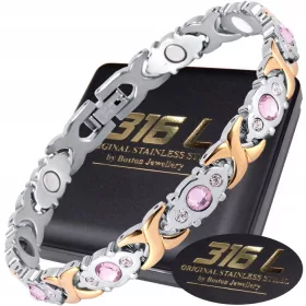    NŐI EGÉSZSÉGÜGYI KARKÖTŐ, MÁGNESES, ERŐS, VALÓDI SEBÉSZI ACÉL