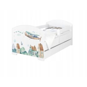   Egyszemélyes ágy gyerekeknek - Éjjeli lámpa gyerekeknek rózsaszín lámpaernyő fa