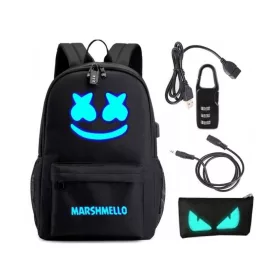    Iskolai hátizsák - MARSHMELLO hátizsák+ceruza+USB (Inna) FEKETE KIARUSITAS
