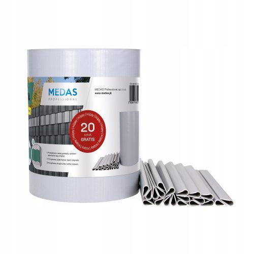 Kerítés háló, drótfonat - Medas Professional kerítésszalag 19 cm x 35 m szürke