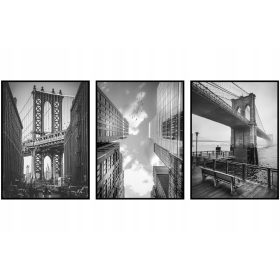   Poszter - Plakát építészet épületek képek fotók bw építészet, fekete-fehér, tájképek keret nélkül 40 x 50 cm
