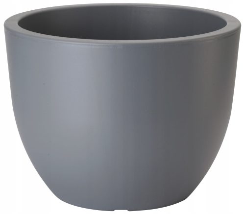  Forma-műanyag virágcserép 39,5 cm x 39,5 x 29,5 cm átmérő 39,5 cm műanyag szürke és ezüst árnyalatok