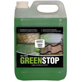    Eltávolítja az algákat, mohát, zöld üledéket, GREENSTOP 5L HATÉKONY