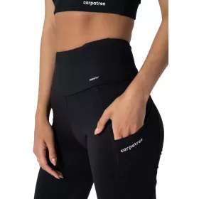    Női sport leggings, magas derék, zsebes, Libra Carpatree M, fekete