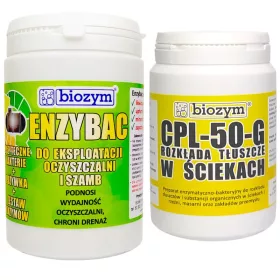   Szennyvíztisztító - Enzybac baktériumok kezelési növényekhez + zsírok évente